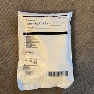 Maternity Pregnancy Knit Pants Wings CardinalHealth Size L/XL